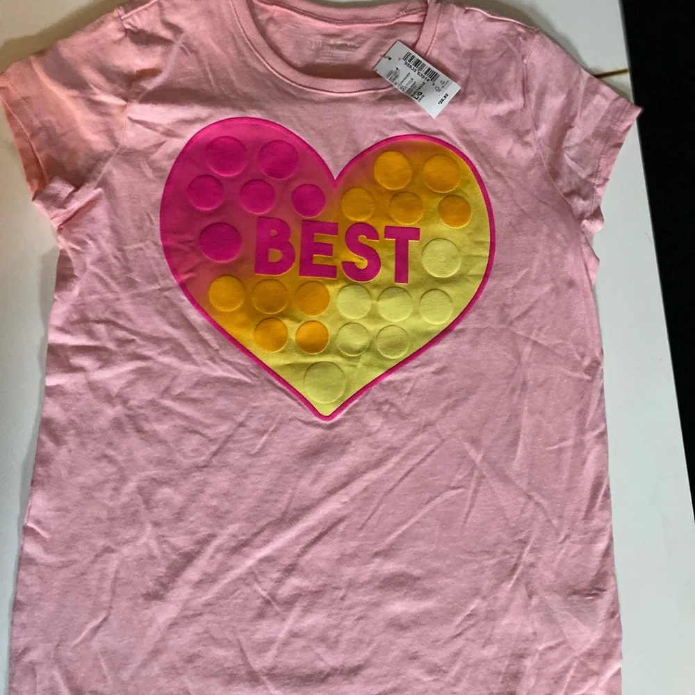 The Children’s Place Pink Heart Graphic T-Shirt